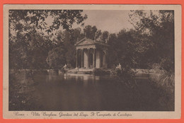 ITALIA - ITALY - ITALIE - Roma - Villa Borghese - Giardino Del Lago - Il Tempietto Di Esculapio - Not Used - Parques & Jardines