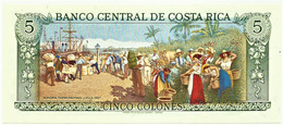 Costa Rica - 5 Colones - 4.10.1989 - Pick 236.d - Unc. - VERY BEAUTIFUL - Rafael Yglesias Castro - Costa Rica