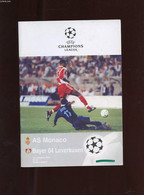 UEFA CHAMPIONS LEAGUE. AS MONACO. BAYER 04 LEVERKUSEN. 1ER OCTOBRE 1997. 20H45. STADE LOUIS II - COLLECTIF - 1997 - Boeken