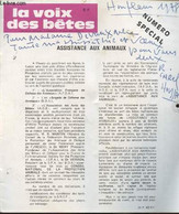 LA VOIX DES BETES NUMERO SPECIAL ASSISTANCE AUX ANIMAUX - COLLECTIF - 1978 - Agendas