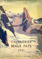 CALENDRIER BEAUX PAYS, 1941 - COLLECTIF - 1941 - Agenda & Kalender