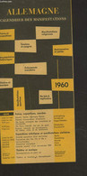 ALLEMAGNE. CALENDRIER DES MANIFESTATIONS 1960. - COLLECTIF - 1960 - Agenda & Kalender