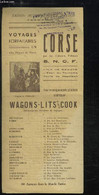 Dépliant "Voyages Forfaitaires En Corse" - WAGONS-LITS COOK - 0 - Corse