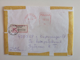 1992..POLAND.COVER WITH MACHINE STAMP..REGISTERED - Máquinas Franqueo (EMA)