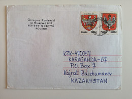 1992..POLAND.COVER WITH STAMPS..The History Of The White Eagle, The National Emblem Of Poland - Enveloppes