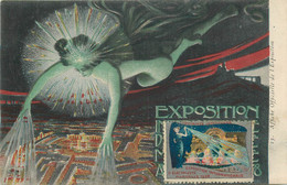 CPA FRANCE   13 "Marseille,  Exposition De  L'Electricité, 1908" / VIGNETTE - Weltausstellung Elektrizität 1908 U.a.