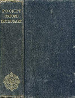 THE POCKET OXFORD DICTIONARY OF CURRENT ENGLISH - FOWLER F. G. & H. W. - 1959 - Dictionnaires, Thésaurus