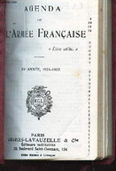 AGENDA DE L'ARMEE FRANCAISE - 35e ANNEE - 1921-1922. - COLLECTIF - 0 - Agendas Vierges