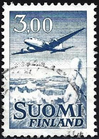 Finland 1963 - Mi 579 XI - YT Pa 9 ( Airplane Douglas DC 6 ) Standard Paper - Oblitérés