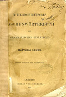 MITTELHOCHDEUTSCHES TASCHENWÖRTERBUCH MIT GRAMMATISCHER EINLEITUNG - LEXER MATTHIAS - 1881 - Atlas