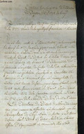 Lettre Manuscrite Originale "Extrait Du Registre De Délibération Du Directoire Du District De Bourg". Séance Publique Du - Manuscripts
