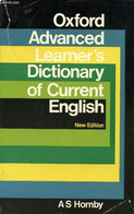 OXFORD ADVANCED LEARNER'S DICTIONARY OF CURRENT ENGLISH - HORNBY A. S. - 1974 - Dictionnaires, Thésaurus