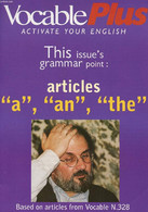 VOCABLE PLUS, ACTIVATE YOUR ENGLISH, N° 328, OCT. 1998 (Contents: Is 'the'missing ? Why Is There No 'the' ? Science Doze - Engelse Taal/Grammatica