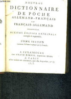 NOUVEAU DICTIONNAIRE DE POCHE ALLEMAND-FRANCAIS ET FRANCAIS-ALLEMAND - 2EME EDITION ORIGINALE - TOME 2 - COLLECTIF - 181 - Atlas