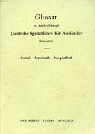 GLOSSAR ZU SCHULZ-GRIESBACH DEUTSCHE SPRACHLEHRE FÜR AUSLÄNDER, GRUNDSTUFE - COLLECTIF - 0 - Atlanten