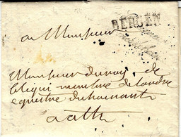 1817- Lettre De BERGEN ( Mons ) Du Gouverneur De La Province Du Hainaut Pour Ath -signée Par Le Gouverneur - 1815-1830 (Dutch Period)