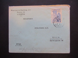 Portugal 1940 Zensurbeleg OKW Mehrfachzensur Geöffnet U.roter Stempel Buchstabe X Umschlag Marcus & Harting Lisboa -Bern - Briefe U. Dokumente