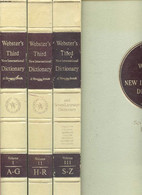 WEBSTER'S THIRD NEW INTERNATIONAL DICTIONARY OF THE ENGLISH LANGUAGE UNABRIDGED, 3 VOLUMES, WITH SEVEN LANGUAGE DICTIONA - Dizionari, Thesaurus