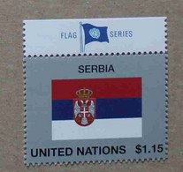 Ny14-02 : Nations-Unies (N-Y) / Drapeau Des Etats Membres De L' ONU - Serbie Avec La Vignette "FLAG SERIES" - Nuevos