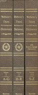 WEBSTER'S THIRD NEW INTERNATIONAL DICTIONARY OF THE ENGLISH LANGUAGE, UNABRIDGED, 3 VOLUMES, WITH SEVEN LANGUAGE DICTION - Wörterbücher