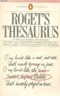 ROGET'S THESAURUS OF ENGLISH WORDS AND PHRASES - COLLECTIF - 1984 - Wörterbücher