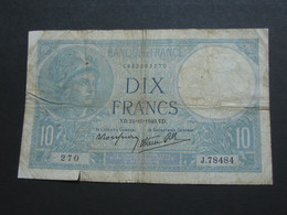 10 Dix Francs Minerve Type 1915 Modifié  24=10=1940   **** EN ACHAT IMMEDIAT **** - 10 F 1916-1942 ''Minerve''