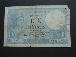 10 Dix Francs Minerve Type 1915 Modifié  9=1=1941   **** EN ACHAT IMMEDIAT **** - 10 F 1916-1942 ''Minerve''