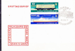 DDR GDR RDA - Leipziger Frühjahrsmesse (MiNr: 1349/50) 1968 - FDC Sonderstempel Leipzig - Opernhaus - 1950-1970