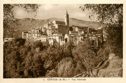 Contes * Vue Générale Du Village * Panorama - Contes