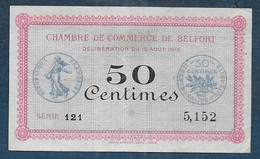 Chambre De Commerce De BELFORT -  50 Centimes - Pirot N° 1 - Chambre De Commerce