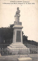 08-CONDE-LES-HERPY- LE MONUMENT AUX MORTS INAUGURE LE 16 AOÛT 1925 - Andere & Zonder Classificatie