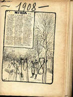 LE SILLON - 3 AGENDAS : 1908 + 1909 + 1910. - COLLECTIF - 1910 - Agenda Vírgenes