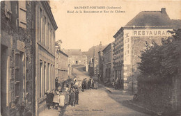 08-MAUBERT-FONTAINE- HÔTEL DE LA RENAISSANCE ET RUE DU CHÂTEAU - Andere & Zonder Classificatie