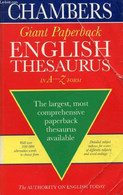 CHAMBERS GIANT PAPERBACK ENGLISH THESAURUS - COLLECTIF - 1995 - Dizionari, Thesaurus