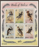 Belize, 1980, Birds, Animals, Espamer Stamp Exhibition, Overprinted, MNH, Michel Block 22 - Belize (1973-...)