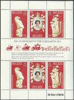 Belize, 1978, Silver Jubilee Queen Elizabeth, Royal, MNH Sheetlet, Michel 381-383 - Belize (1973-...)