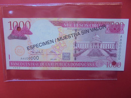 "SPECIMEN" DOMINIQUE 1000 PESOS 2000 (B.22) - Dominicaanse Republiek