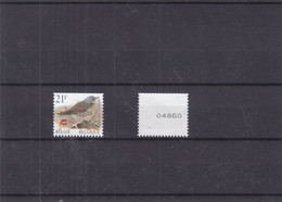 Belgique - COB R 89 ** - 1 Timbre Avec Numéro - Oiseaux - Faciale 1,10 € - Coil Stamps