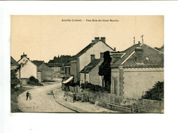 CP - AMILLY (45) - Une Rue Du Gros Moulin - Amilly