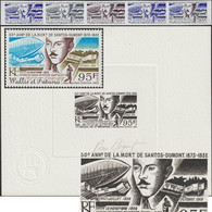 Wallis & Futuna 1982 Y&T PA 117. Épreuve D'artiste, Bande D'essais De Couleurs. Santos Dumont, Erreur Sur Timbre Seconde - Erreurs Sur Timbres