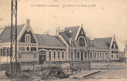 08-LE-THOUR- LA MAIRIE ET LES ECOLES EN 1924 - Andere & Zonder Classificatie