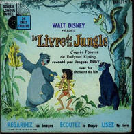 Livre-Disque 45t // Le Livre De La Jungle - Walt Disney / Rudyard Kipling - 1968 - 45 Rpm - Maxi-Singles