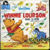 Pochette Livre-Disque 45t // Winnie L'Ourson Dans Le Vent - Walt Disney / A.A. Milne - 1970 - 45 Rpm - Maxi-Singles