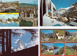 400 CPM  DE  LA  SUISSE  À 16€,50  PLUS  PORT ( Peut être Posté En Suisse M Indiquer Le Prix De 2 Kilos ) 21 / 3 / 289 ) - 100 - 499 Postcards