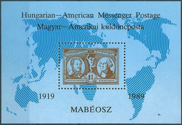 C1726 Hungary Post Geography Philately Personality Washington Kossuth Memorial Sheet - George Washington