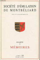 Société D'émulation De Montbéliard- Bulletin Et Mémoires 145ème Année- N°119- 1996 (publié En 1997)- Sommaire: La Nécrop - Franche-Comté