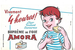 Buvard Suprême De Foie  AMORA 21 Dijon / Vivement 4 Heures / Enfant Avec Son Goûter - Alimentaire