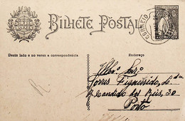 1926 Inteiro Postal Tipo «Ceres» 25 R. Preto Enviado De Estarreja Para O Porto - Postal Stationery