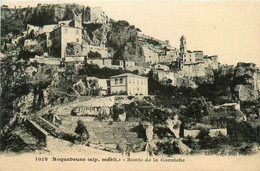 Roquebrune * La Route De La Corniche * Panorama Du Village - Roquebrune-Cap-Martin