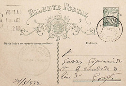 1932 Inteiro Postal Tipo «Lusíadas» 25 R. Verde Enviado De Ansião Para O Porto - Postal Stationery